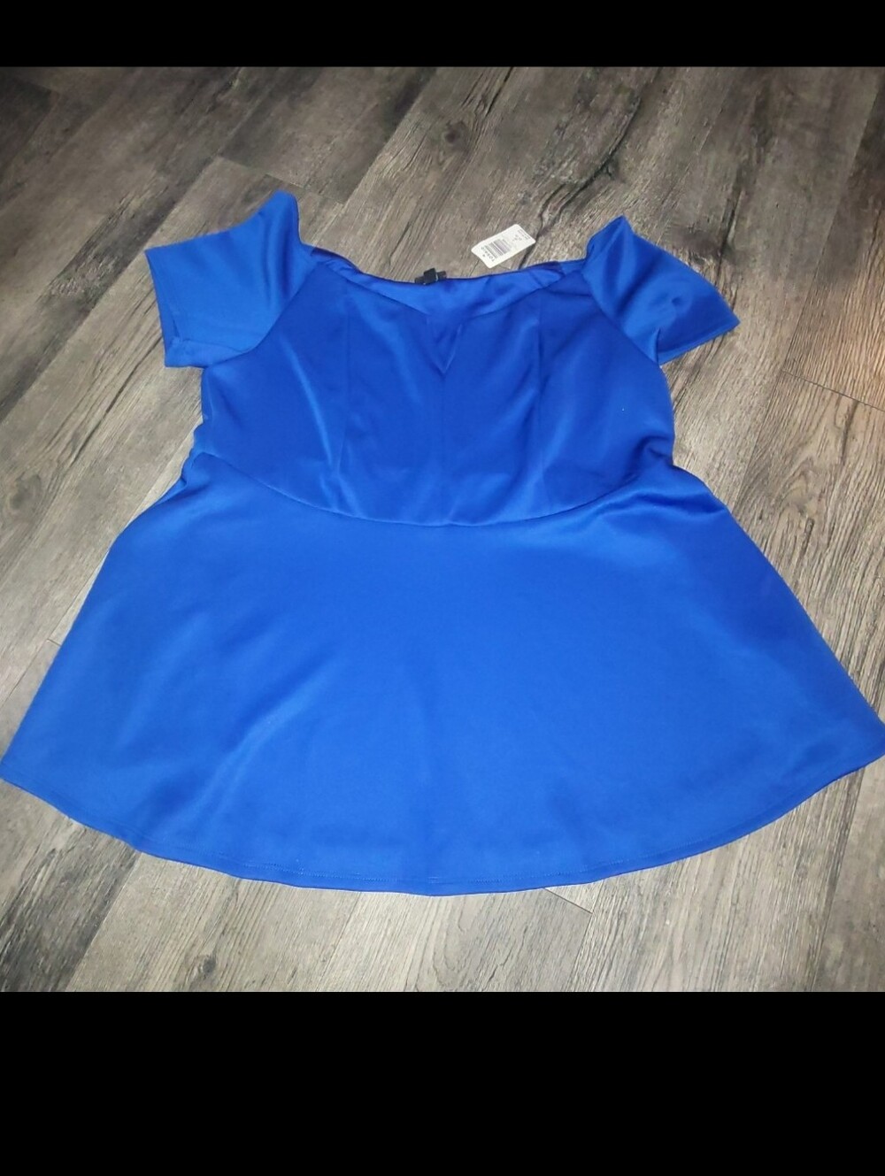 torrid Cobalt Blue Peplum Top
